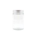 Empty 500ml round honey Airtight Glass Storage Containers jars with metal lids